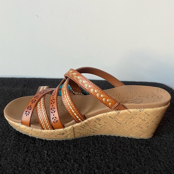 Skechers Cali Tiger Posse Wedge Sandal - Size 7.5 - Picture 3 of 9